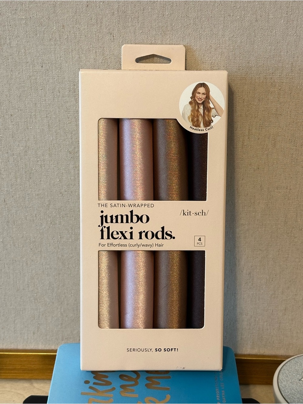 Kitsch Satin-Wrapped Jumbo Flexi Rods - Rose Gold, Gold, Bronze, Black